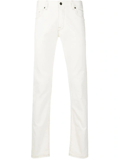 Shop Fendi Slim-fit Jeans In White