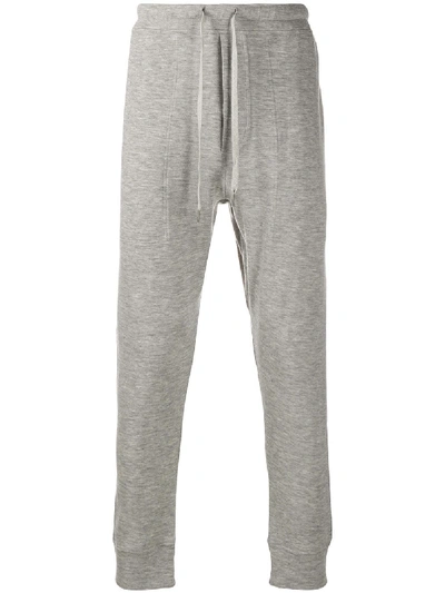 Shop Tom Ford Drawstring Cashmere Track Pants In Grey