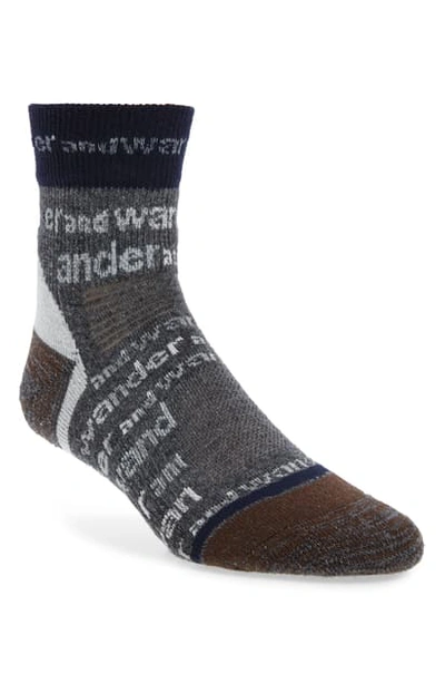 Shop And Wander Wool Blend Socks In Brown