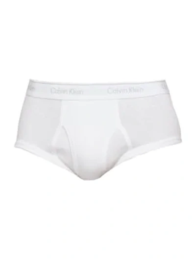 Shop Calvin Klein 4-pack Classic Logo Briefs In White