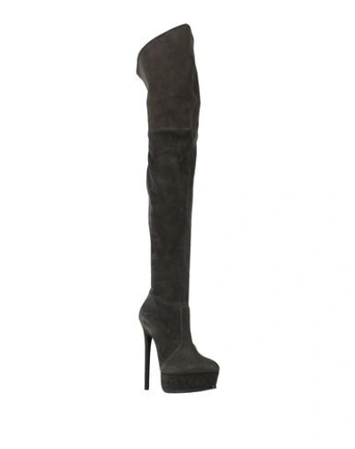 Shop Casadei Boots In Dark Green