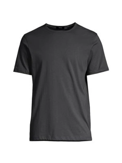 Shop Theory Men's Precise Luxe Cotton T-shirt In Pewter