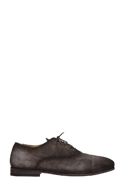 Shop Officine Creative Revien 004 Lace Up Shoes In Brown Suede