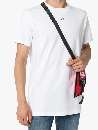 Shop Off-white Stencil Arrows Cotton T-shirt In White