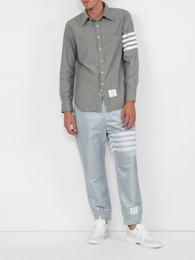 Shop Thombrowne 4-bar Track Pants Grey