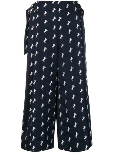 Shop Chloé Horse Print Culottes