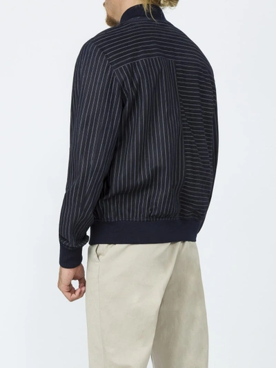 Shop Loewe Striped Bomber Jacket