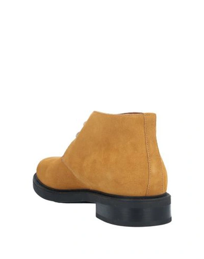 Santoni Ankle Boots In Yellow