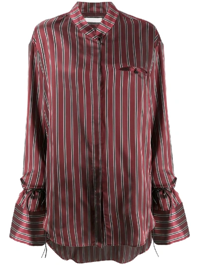 Shop Litkovskaya Dries Vibe Striped Shirt In Red