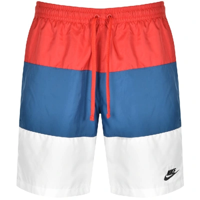 Shop Nike Novelty Logo Swim Shorts Red