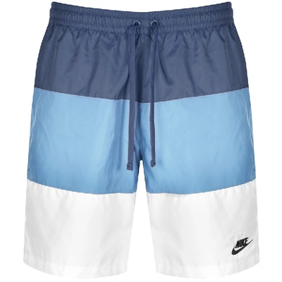Shop Nike Novelty Logo Swim Shorts Blue