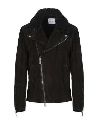 Shop Aglini Biker Jacket In Black