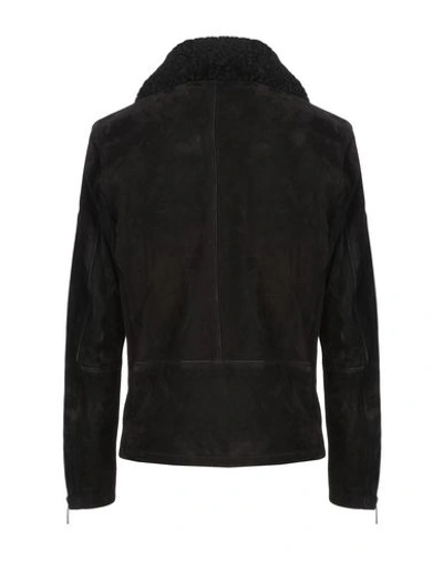 Shop Aglini Biker Jacket In Black