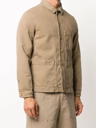 Shop Maison Flaneur Multi-pocket Lightweight Jacket In Neutrals