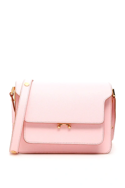 Shop Marni Trunk Medium Bag In Pink