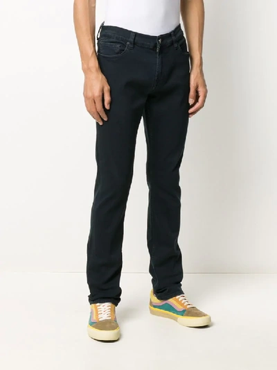Shop 7 For All Mankind Ronnie Lux Performance Skinny Jeans In Blue