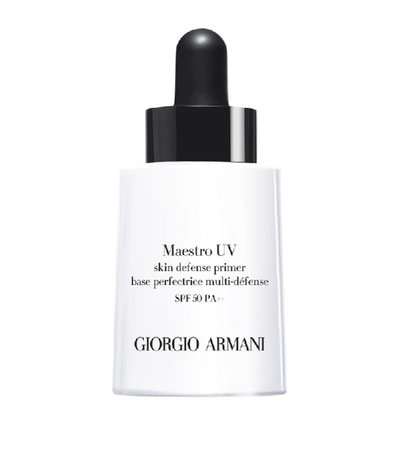 Shop Armani Collezioni Maestro Uv Skin Defense Primer Spf 50 In White