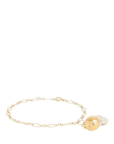 Shop Alighieri Moon Fever Chain-link Bracelet In Gold