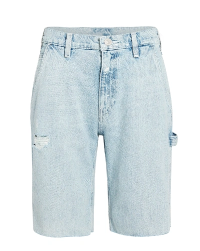 Shop Hudson Carpenter Knee-length Denim Shorts In Denim-lt