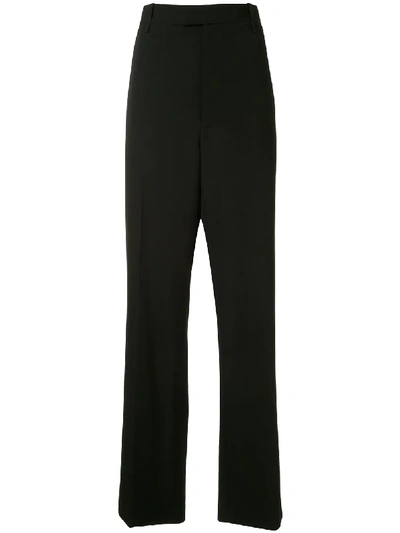 Shop Bottega Veneta Wide-leg Tailored Trousers In Black