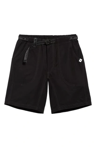 Shop And Wander Cotton & Nylon Shorts In Black