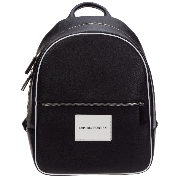 emporio armani black backpack