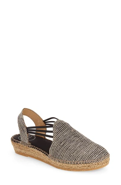 Shop Toni Pons 'noa' Espadrille Sandal In Black Fabric