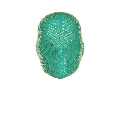 Shop Jiri Kalfar Green & Silver Crystal Mask
