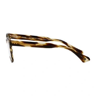 Shop Dita Tortoiseshell Mann Glasses In Blackwood