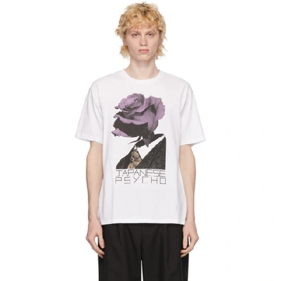 Shop Undercover White Rose T-shirt