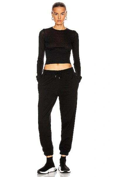 Wardrobe.nyc Release 02 High-rise Cotton Track Pants In Black
