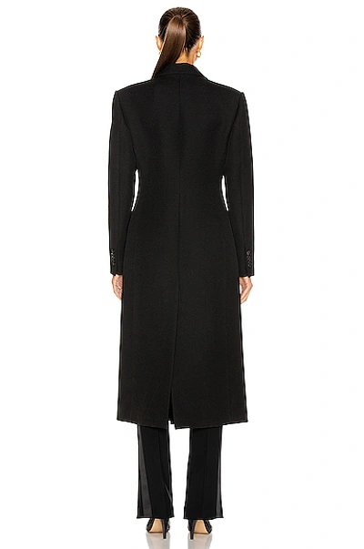 Shop Wardrobe.nyc Double Breasted Coat In Black