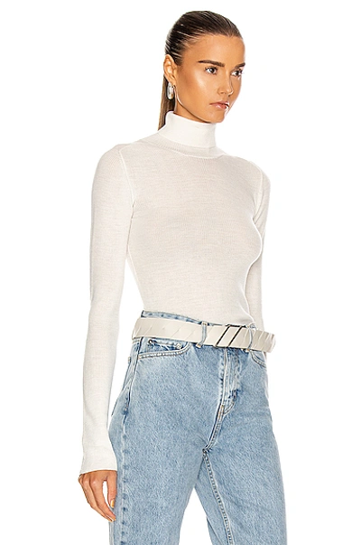 Wardrobe.nyc Turtleneck In Off White