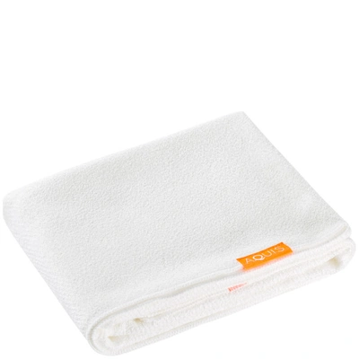 Shop Aquis Long Hair Towel Lisse Luxe White