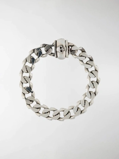 Shop Emanuele Bicocchi Edge Cuban Chain Bracelet In Silver