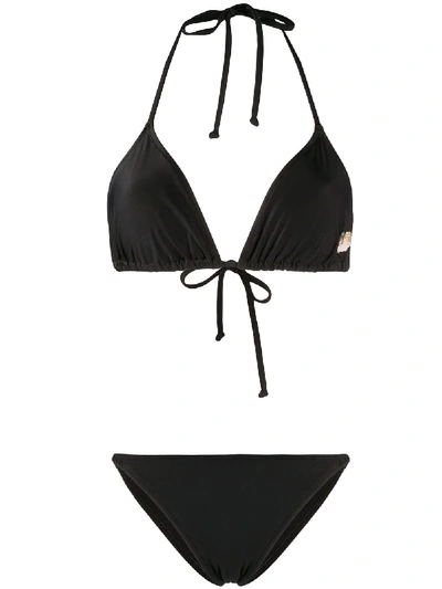 Shop Fiorucci Angels Bikini Set In Black