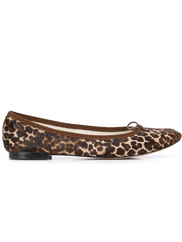 leopard print ballerina shoes