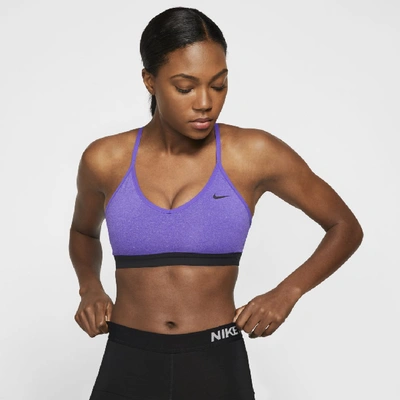 Shop Nike Indy Women's Light-support Sports Bra In Purple