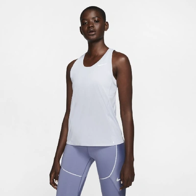 Shop Nike Women's Running Tank In Grey