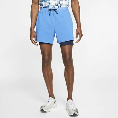 Shop Nike Flex Stride Men's 5" 2-in-1 Running Shorts In Blue