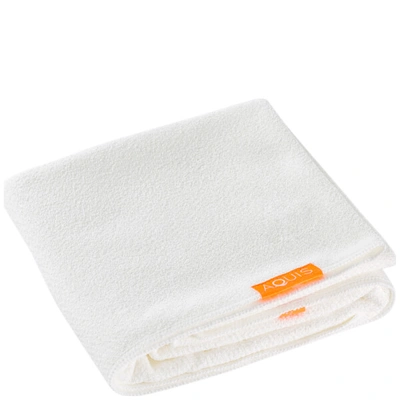 Shop Aquis Hair Towel Lisse Luxe White