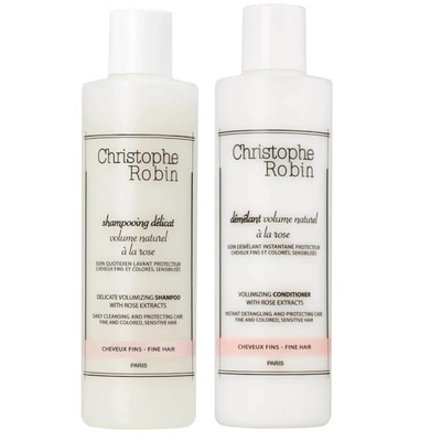 Shop Christophe Robin Delicate Volumizing Shampoo And Volumizing Conditioner 250ml (worth £60)
