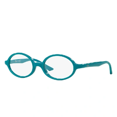 Shop Ray Ban Rb1545 Eyeglasses Light Blue Frame Multicolor Lenses 42-16