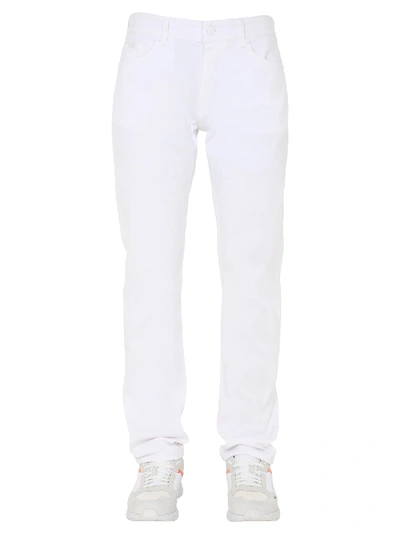 Shop Hugo Boss "delaware" Jeans In White