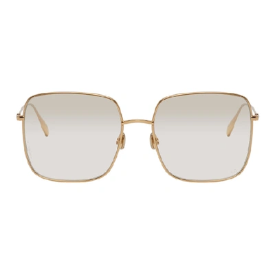Shop Dior Gold Stellaire1 Sunglasses In 0000 Rose G