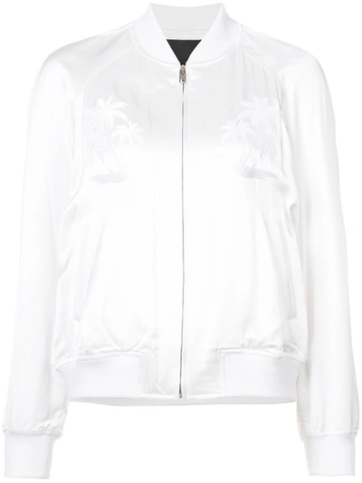 Shop Alexander Wang Palm Tree Embroidered Bomber Jacket