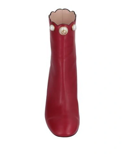 Shop Gucci Ankle Boot In Red