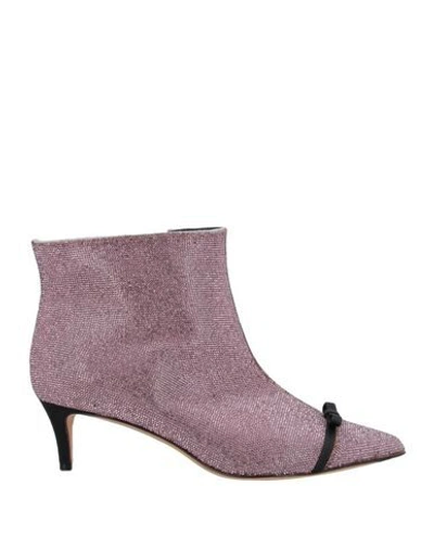 Shop Marco De Vincenzo Ankle Boot In Pink