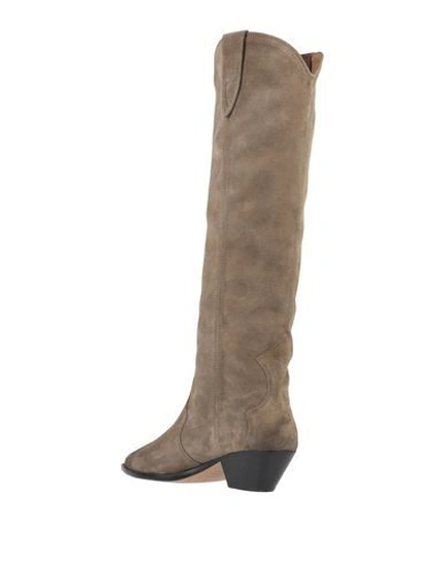 Shop Isabel Marant Knee Boots In Military Green