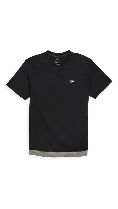 Shop Rvca Sport Runner Mesh Short Sleeve Shirt In Black